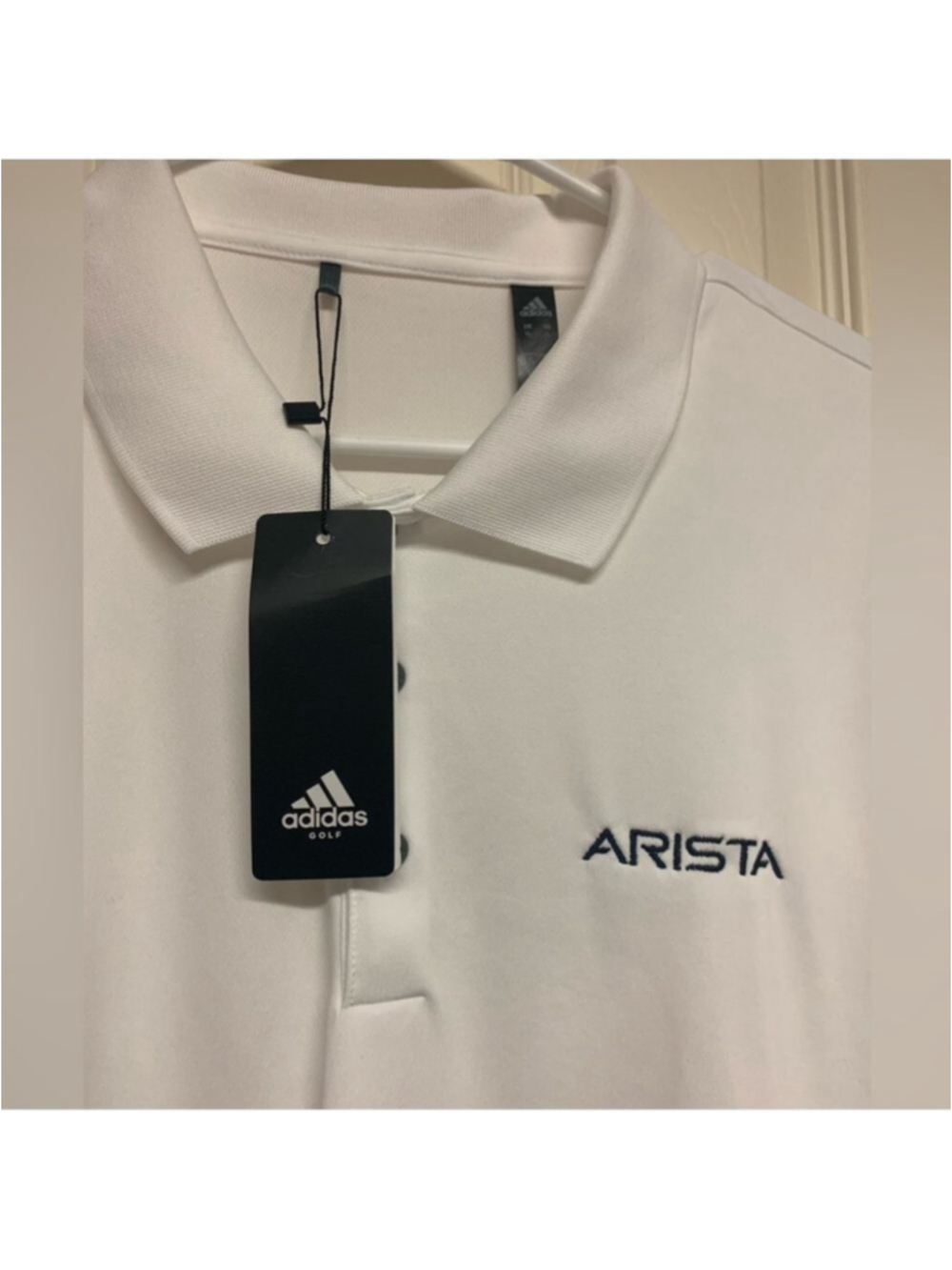 Adidas golf white polo short sleeve athletic sporty breathable mens size XL NEW - Picture 4 of 15